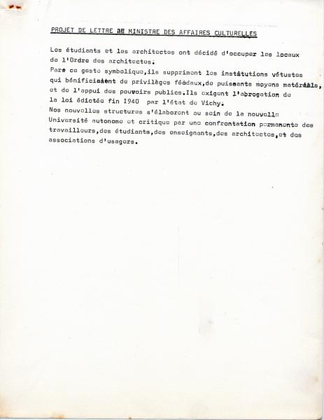 Communication de Toulouse 23 Mai 1968